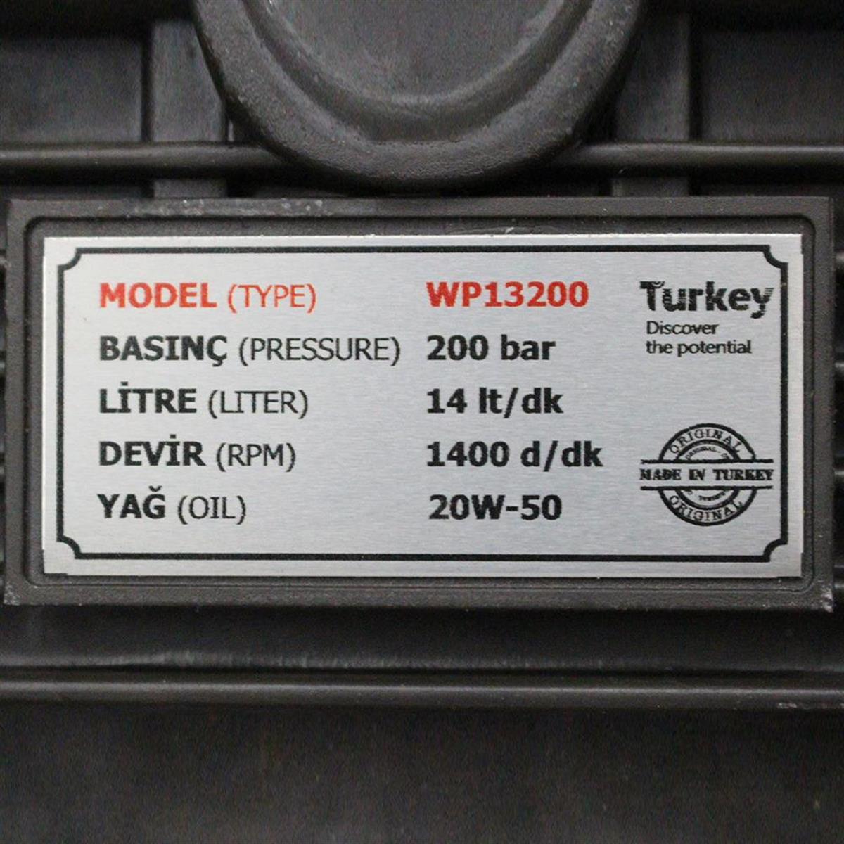 Hegi 200 bar 4.5kw Basınçlı Yıkama Makinesi