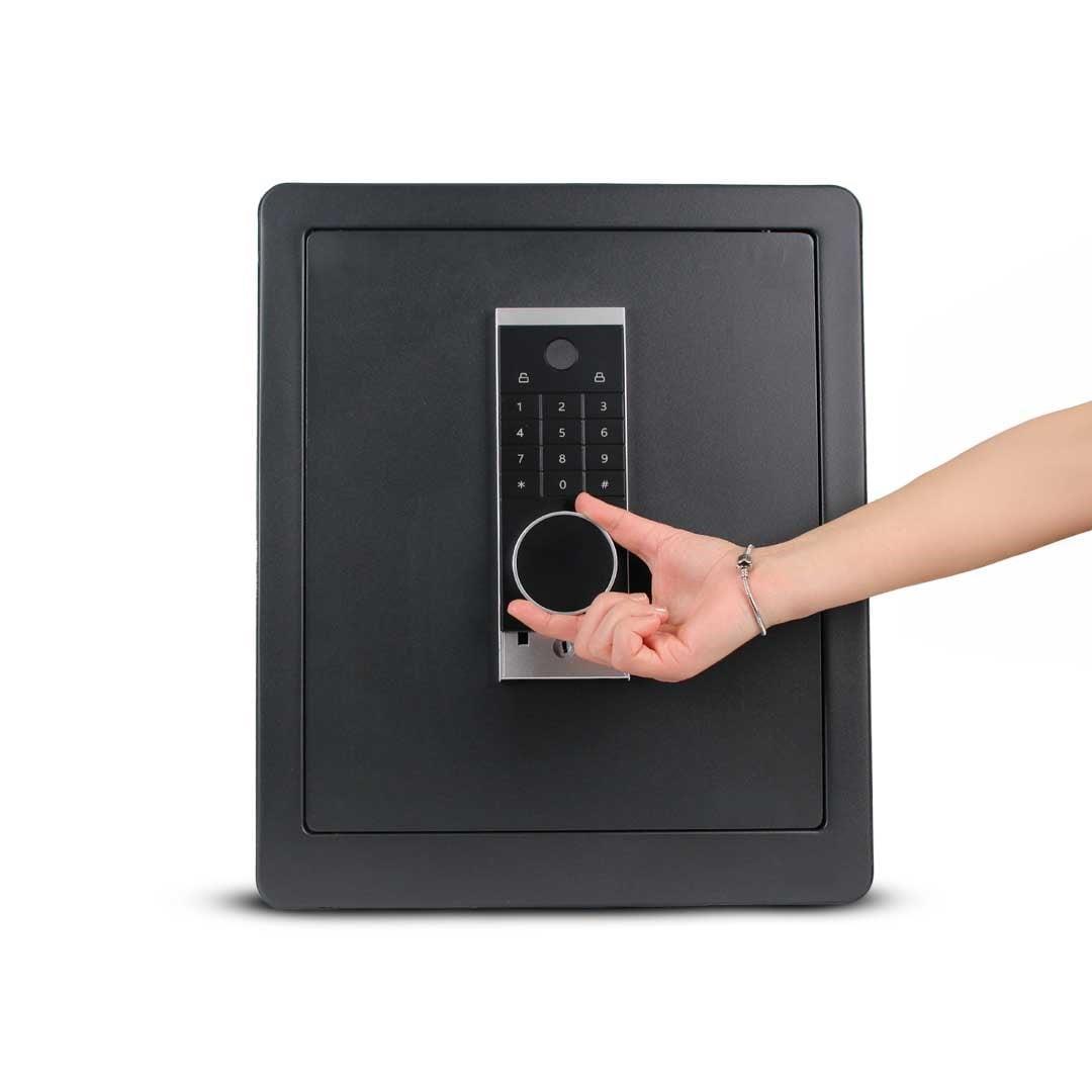 HEGI ELEKTRONİK ŞİFRELİ ÇELİK PARA KASASI 45X38X32 CM