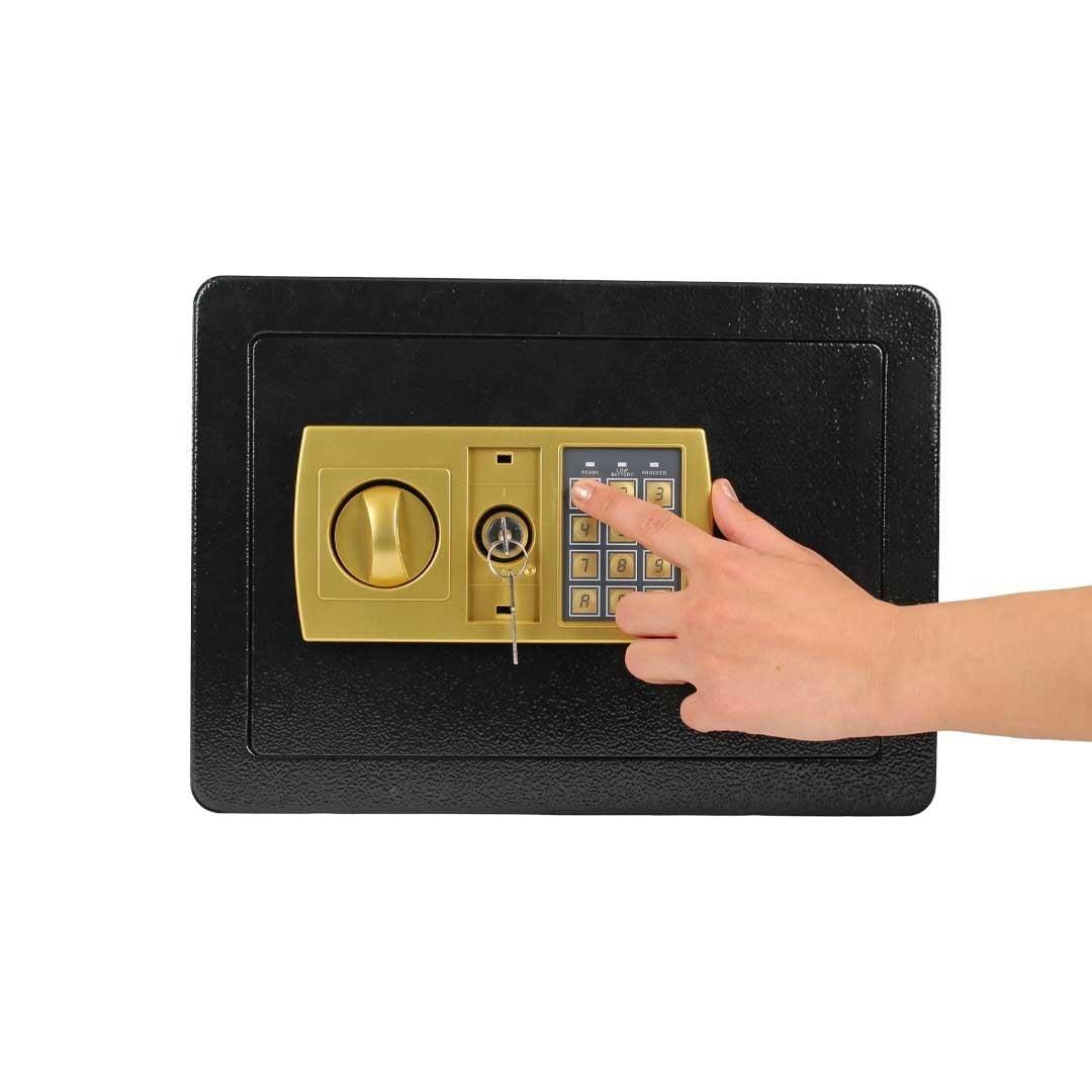 HEGI ELEKTRONİK ŞİFRELİ ÇELİK PARA KASASI 36X25X25 CM