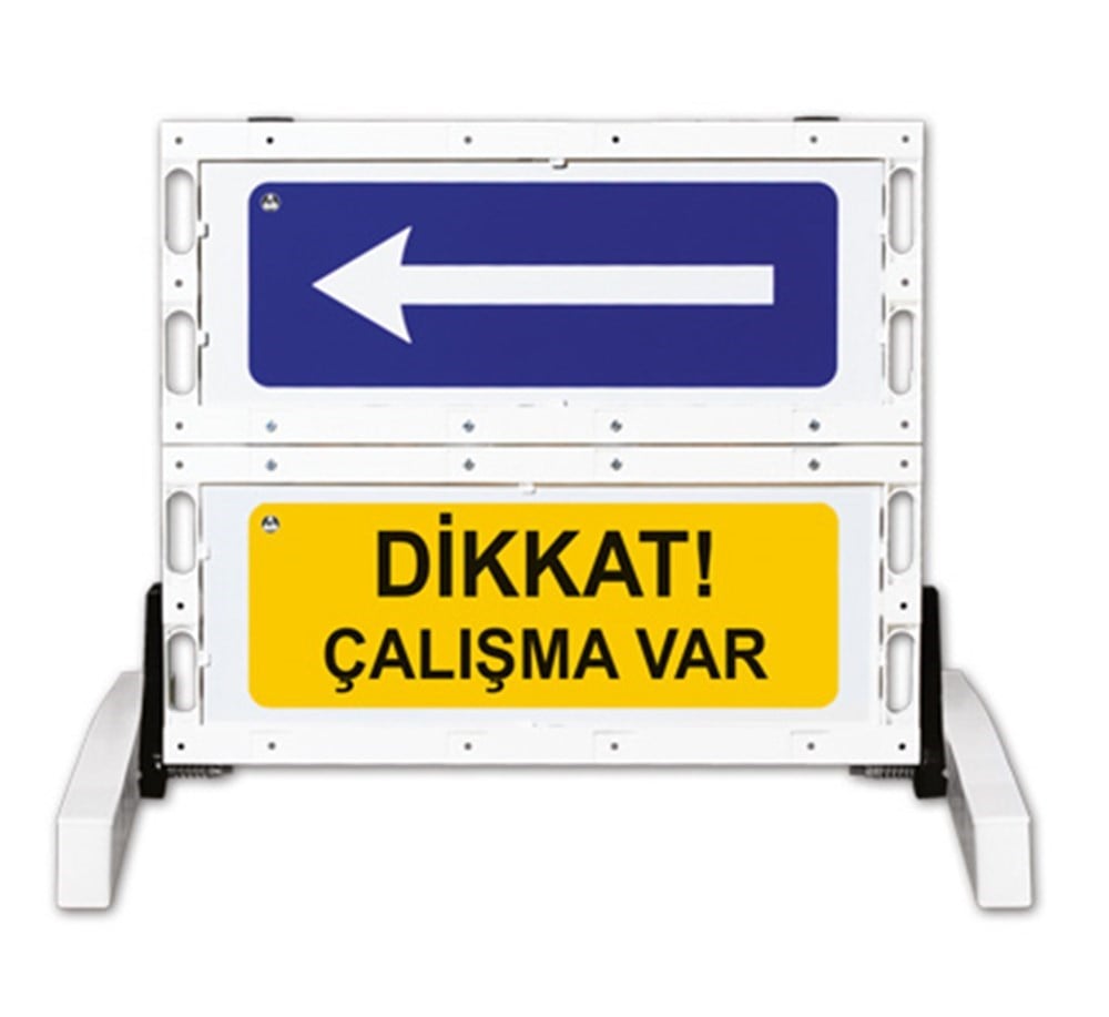 Katlanır Uyarı Levha Bariyerleri (12501 Fbr) - Evelux