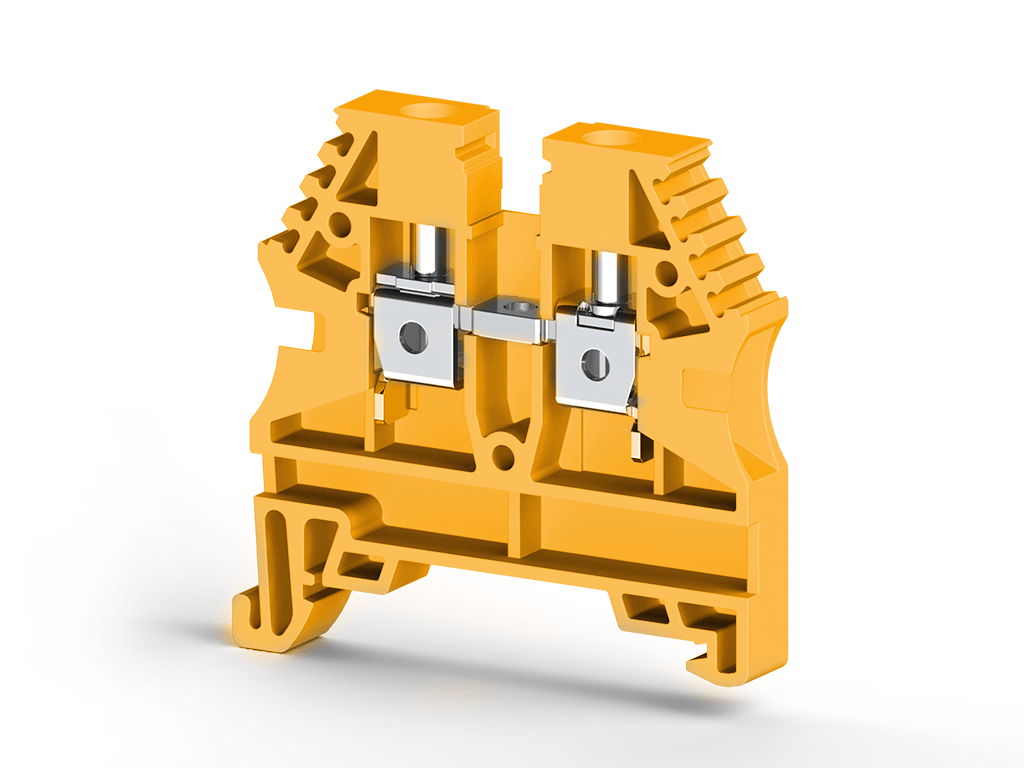 KlemsanKlemsan 304133 AVK 4 Sarı 4 mm², Vida bağlantılı, Tek katlı geçiş klemensi, Yalıtım malzemesi PA, Sarı