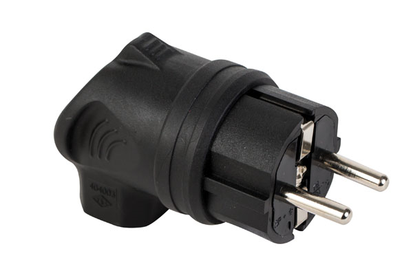 Mete EnerjiMete 1x16A. Kauçuk Eğik Fiş