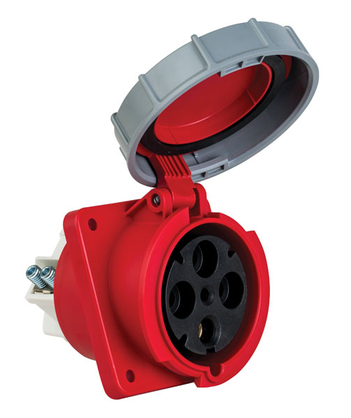 Mete EnerjiMete 4X125A. IP67 Makine Prizi Eğik 3P+E