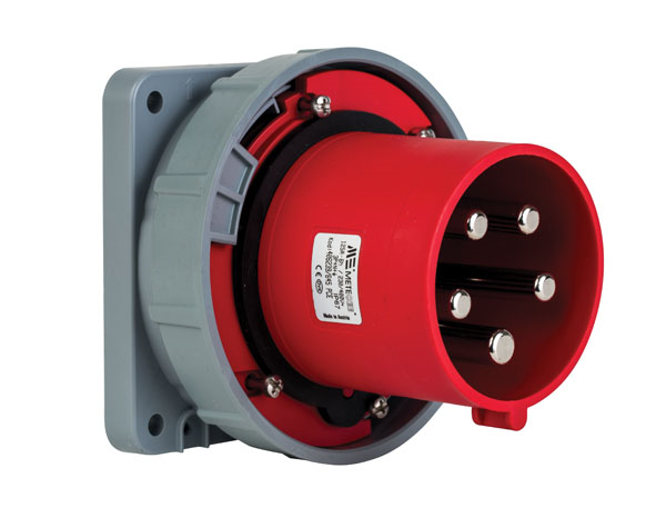 Mete EnerjiMete 5X125A. IP67 Makine Fişi Düz 3P+N+E