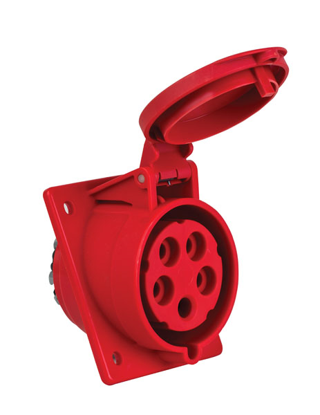 Mete EnerjiMete 5X32A. IP44 Makine Prizi Eğik 3P+N+E