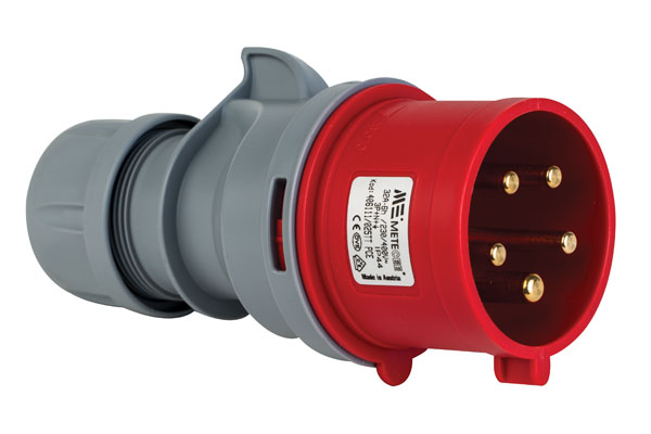 Mete EnerjiMete 5X32A. IP44 Düz Fiş 3P+N+E
