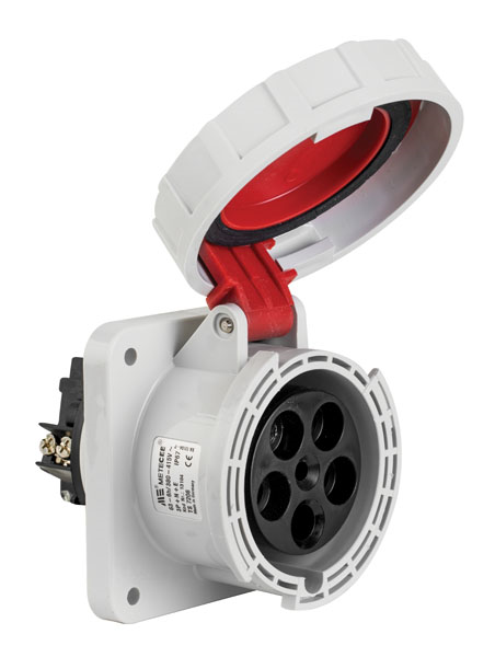 Mete EnerjiMete 5x63A. IP67 Makine Prizi Düz Avrupa Tipi 3P+N+E