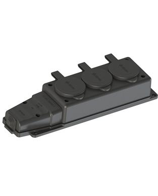 NeadNead 1x16A. Kauçuk Üçlü Grup Priz IP44