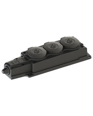 NeadNead 1x16A. Kauçuk Üçlü Grup Priz IP44