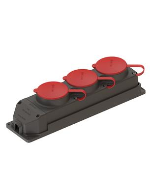 NeadNead 3x25A. Kauçuk Üçlü Grup Priz