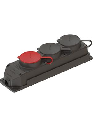 NeadNead 3x25A+1x16A+1x16A Kauçuk Üçlü Grup Priz