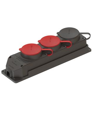 NeadNead 3x25A+3x25A+1x16A Kauçuk Üçlü Grup Priz