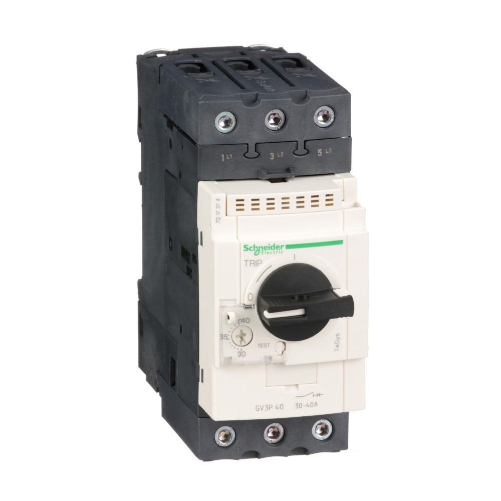 SchneiderSchneider GV3P40 Tesys Gv3-Kompakt Şalter-Termik-Manyetik - 30…40A - Everlink Btr Konnektörler
