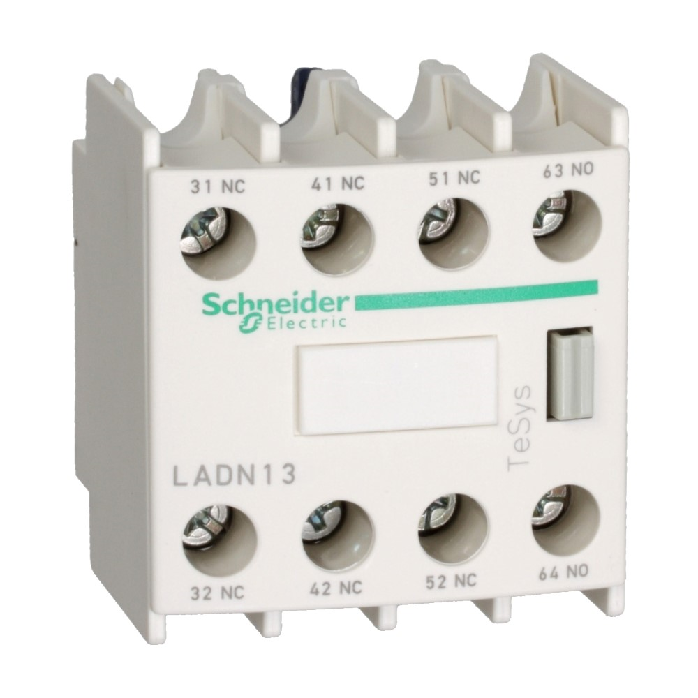 SchneiderSchneider LADN13 Tesys D - Yardımcı Kontak Bloğu - 1 Na + 3 Nk - Vida Kelepçesi Terminalleri