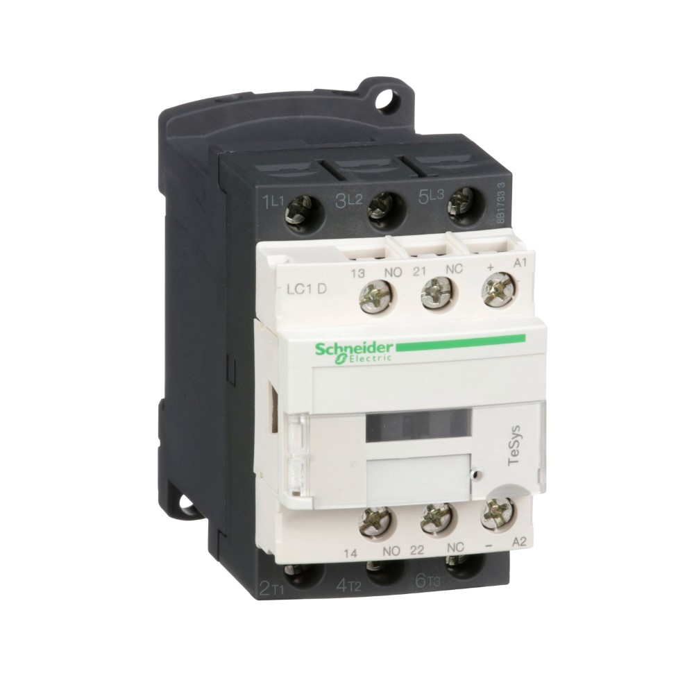 SchneiderSchneider LC1D12BD Tesys D Kontaktör - 3P(3 Na) - Ac-3 - <= 440 V 12 A - 24 V Dc Bobin