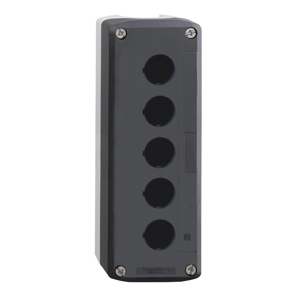 SchneiderSchneider XALD05 Açık Gri Tabanlı Koyu Gri Boş Muhafaza Kapağı - 5 Kesim