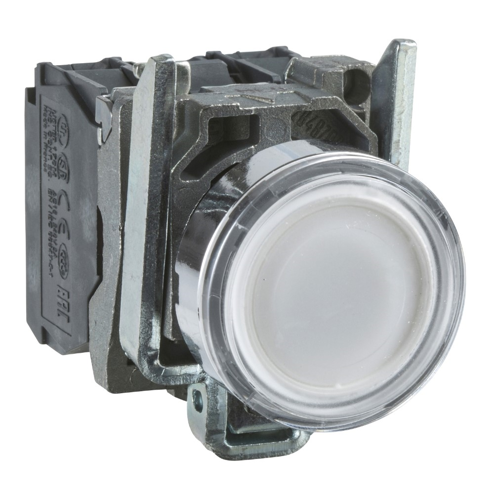 SchneiderSchneider XB4BW31M5 Beyaz Sıva Altı Eksiksiz Işıklı Buton Ø22 Yaylı Dönüş 1Na+1Nk 220...240V