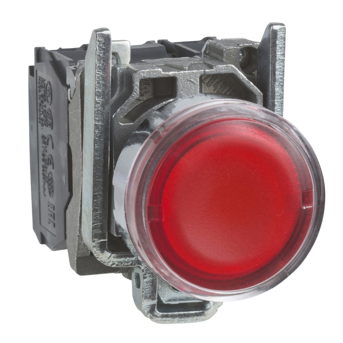 SchneiderSchneider XB4BW34B5 Kırmızı Sıva Altı Eksiksiz Işıklı Buton Ø22 Yaylı Dönüş 1Na+1Nk 24V 