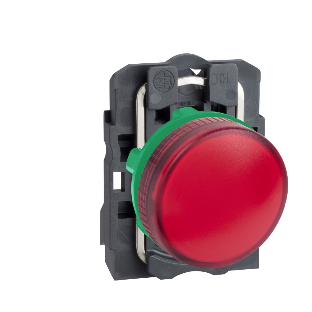 SchneiderSchneider XB5AV64 <=250V Ba9S Ampul İçin Kırmızı Eksiksiz Pilot Işığı Ø22 Düz Lens