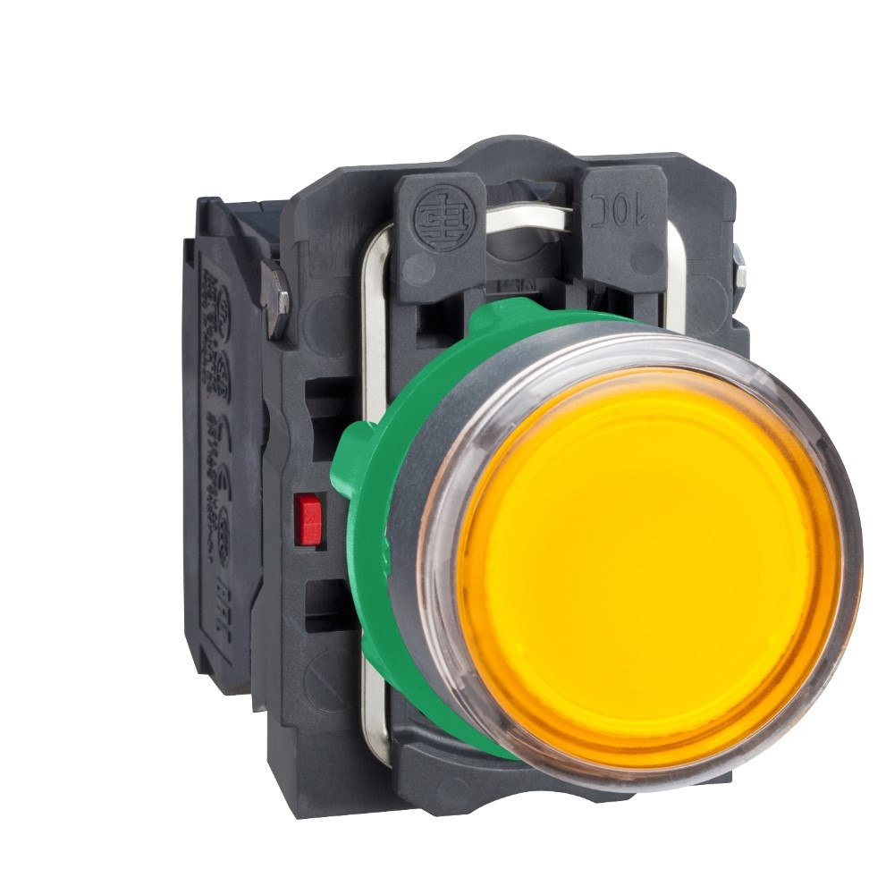 SchneiderSchneider XB5AW35B5 Turuncu Sıva Altı Eksiksiz Işıklı Buton Ø22 Yaylı Dönüş 1Na+1Nk 24V