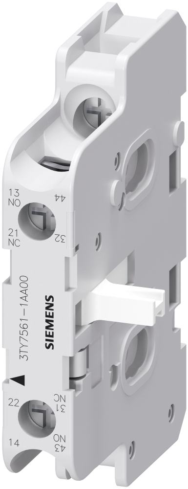 SiemensSiemens 3TY7561-1AA00 Yedek Yardımcı Kontak; 3Tf44; 3Tf69 Tip Kontaktörler İçin Kontak Bloğu; 1. Kontak; Sağ-Sol (1No+1N