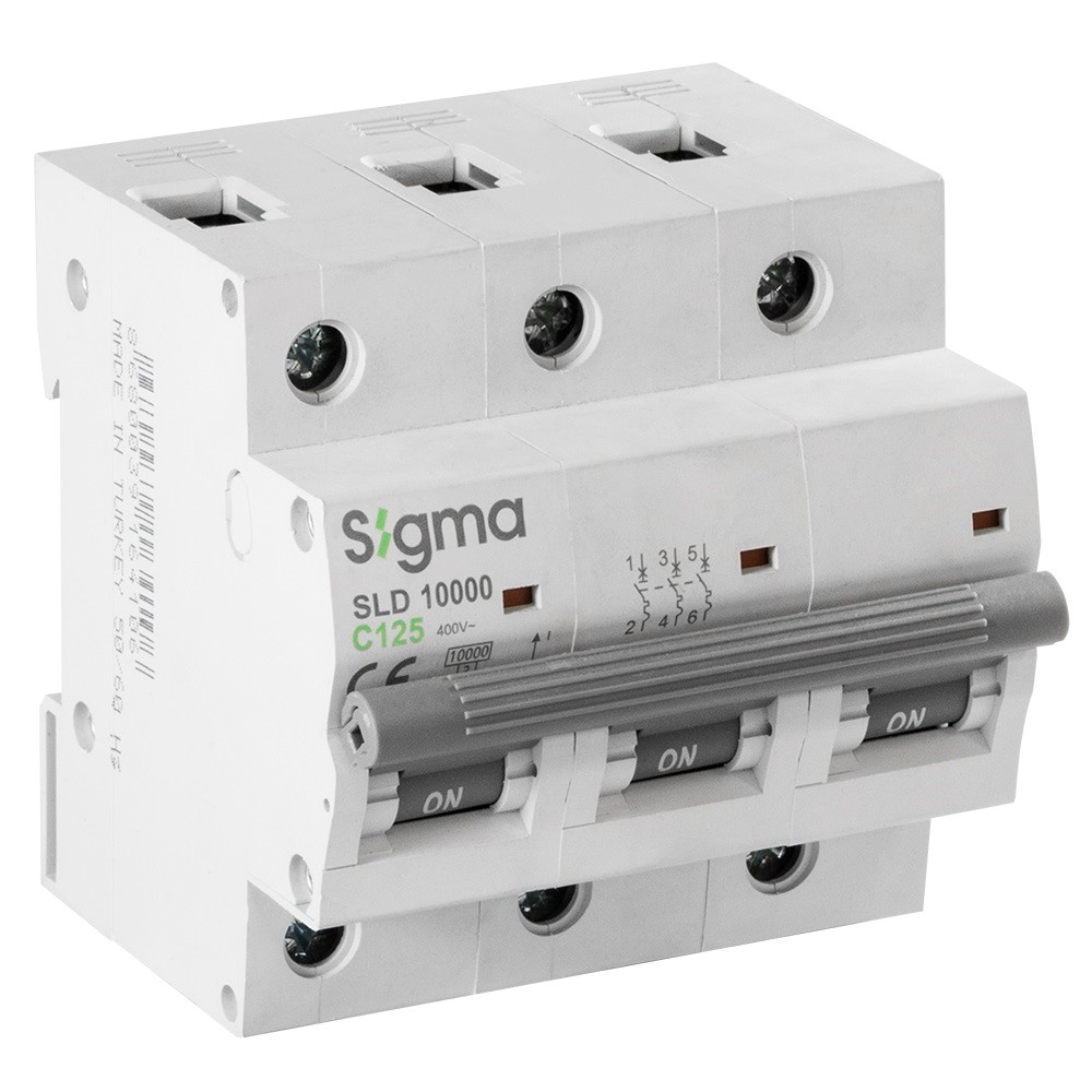 SigmaSigma SLD10000 10kA 3P C80 Otomatik Sigorta