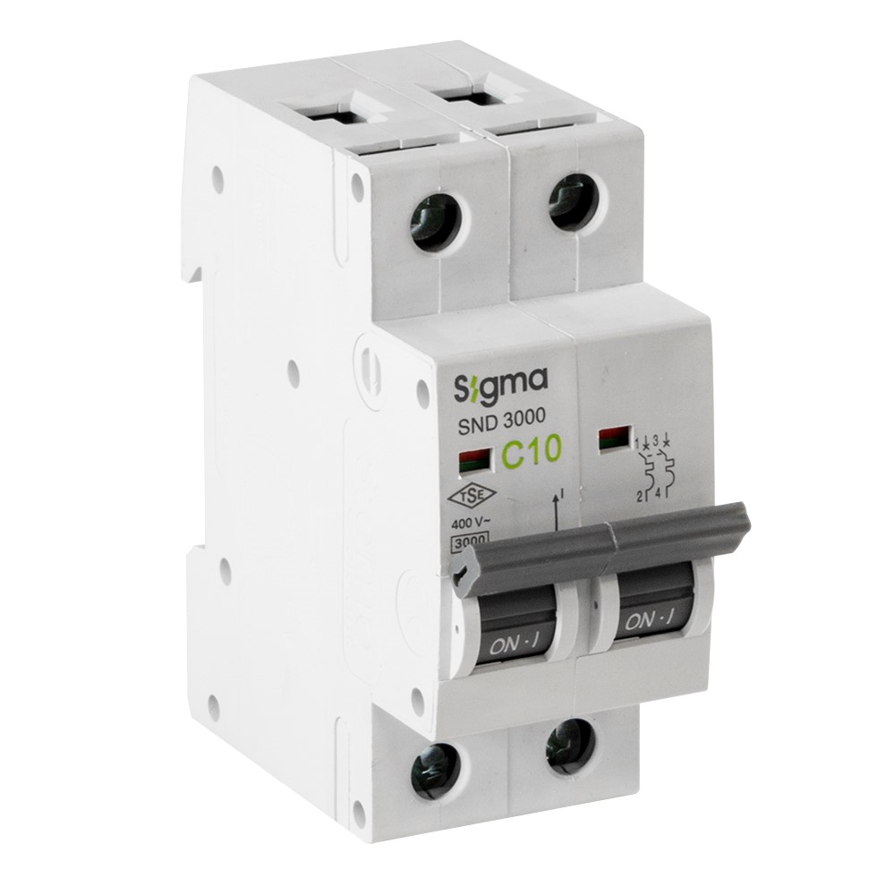 SigmaSigma SND3000 3kA 2P C6 Otomatik Sigorta