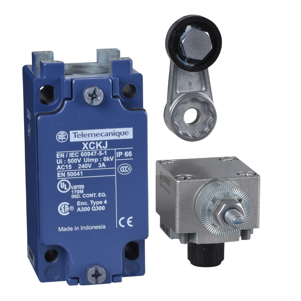 TelemecaniqueTelemecanique XCKJ10511 Limit Anahtarı Xckj - Termoplast Makaralı Maniv - 1Nk+1Na - Ani Hareketli - Pg13