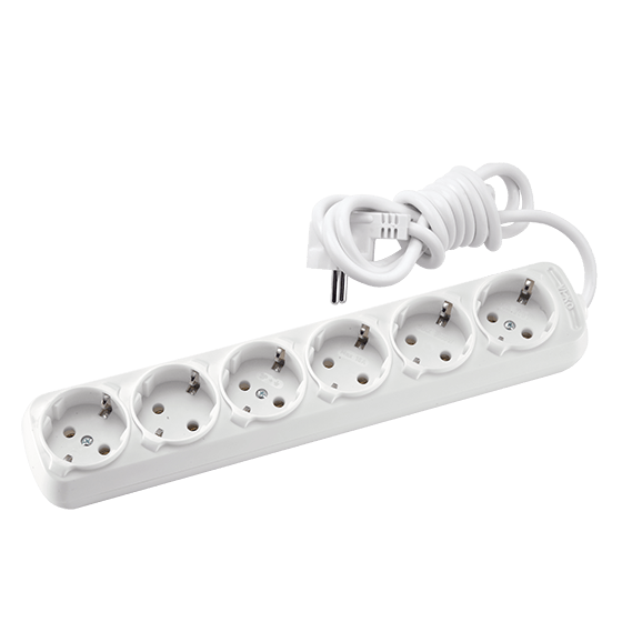 VikoViko Leylak Altılı Grup Priz Topraklı Kablolu 3 Mt