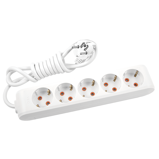 VikoViko Multi-let Beşli Grup Priz Topraklı Kablolu Çocuk Korumalı 5 Mt