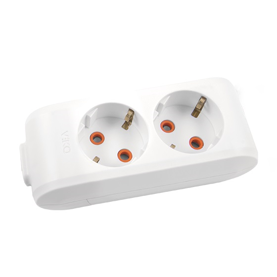 VikoViko Multi-let İkili Grup Priz Topraklı Çocuk Korumalı Klemensli