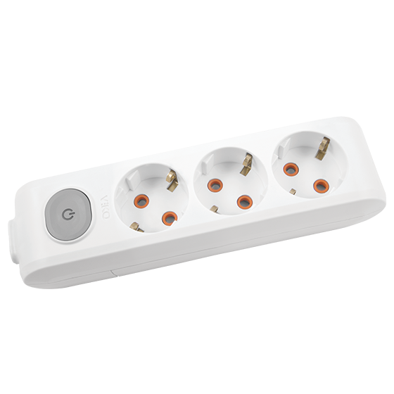 VikoViko Multi-let Üçlü Grup Priz Anahtarlı Topraklı Çocuk Korumalı Klemensli