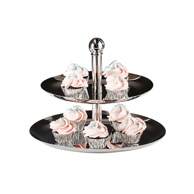 2 Katlı Çelik Pasta Standı