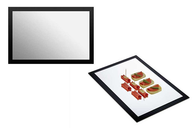 Açık Büfe Pleksi Aynalı Teşhir Standı Dikdörtgen  (60X40X5)