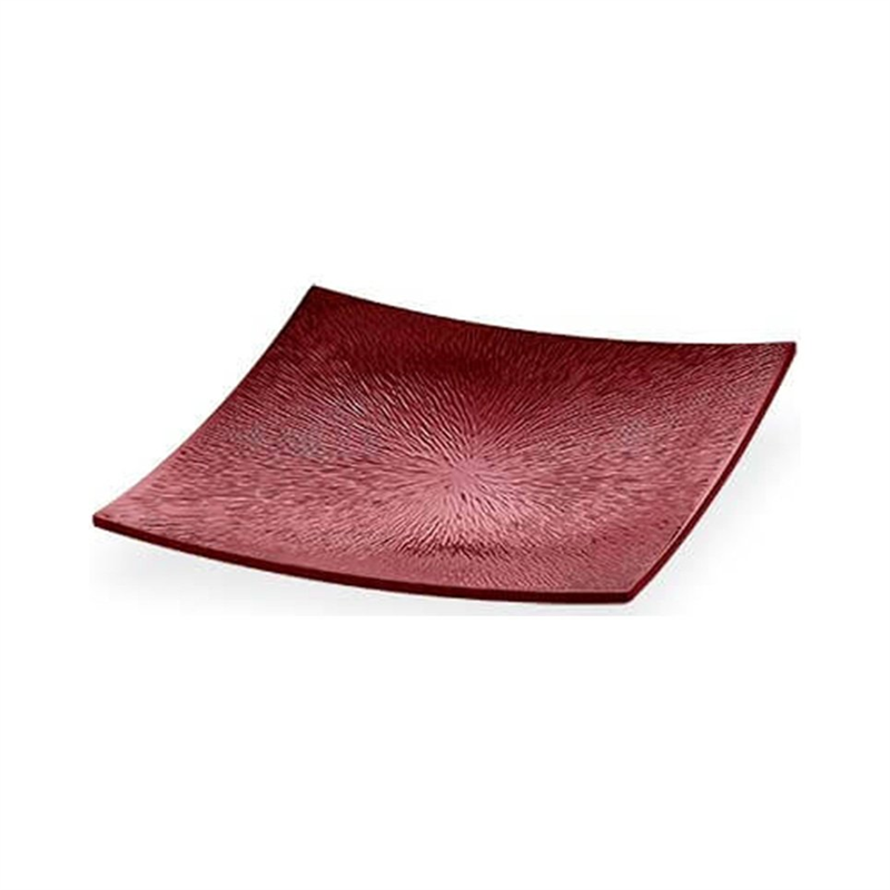 Açık Büfe Servis Melamin Yağmur Dokulu Tabaklar Saku Tabak 31x31 cm - 12 Adet
