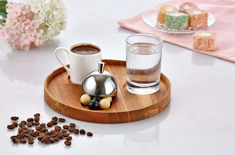 Ahşap Standlı Türk Kahve Servis Takımı Yuvarlak (19X2)