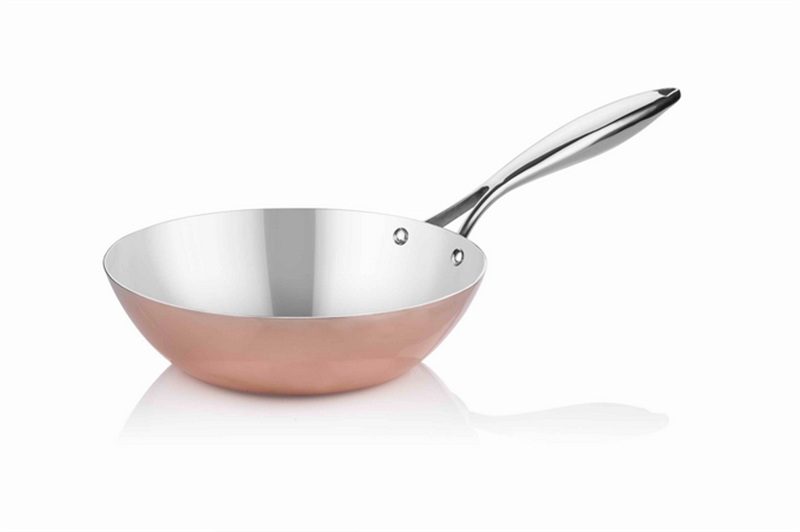 Elite Multi Metal Bakır Wok Tava