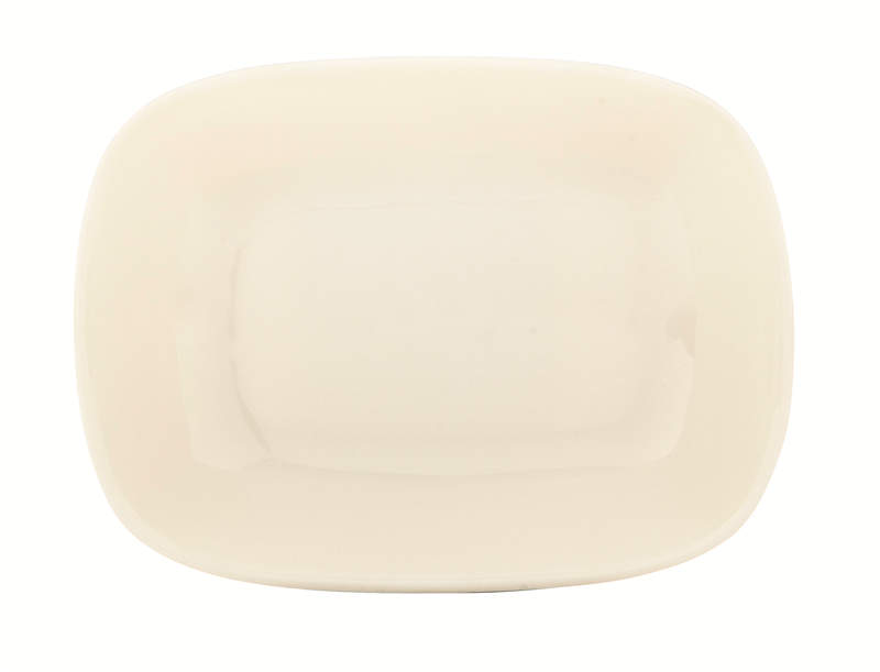 GÜRAL PORSELENNBNEO12KRNew Bone Ent Otel 12 cm Kare Kayık Tabak - NBNEO12KR