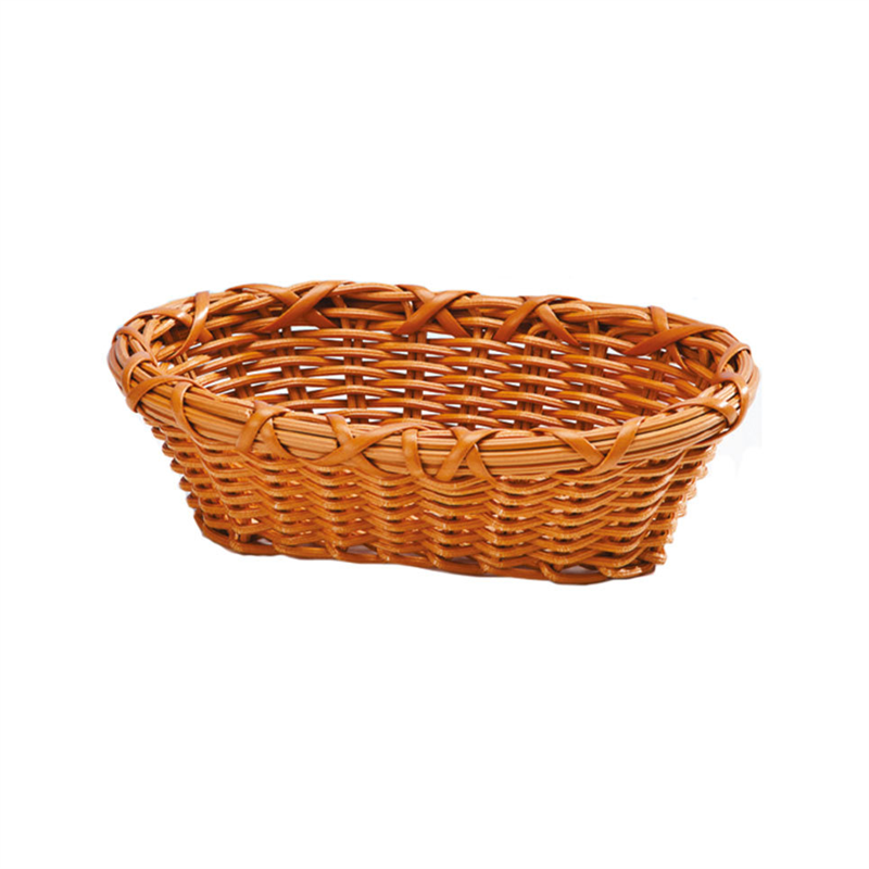 Küçük Oval Plastik Sepet (Koyu )