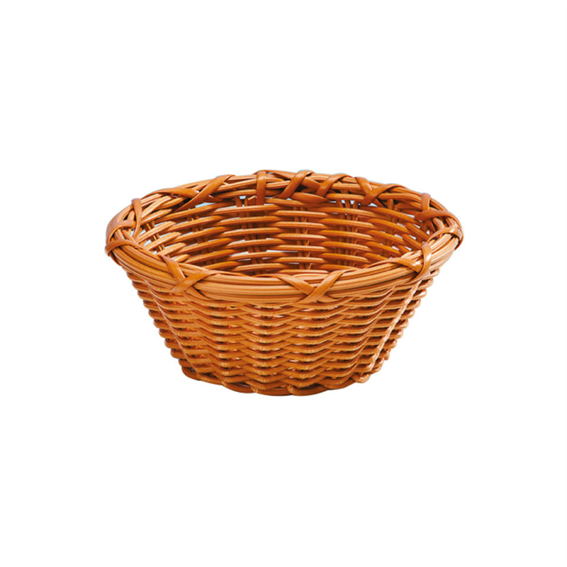Küçük Yuvarlak Plastik Sepet (Koyu )