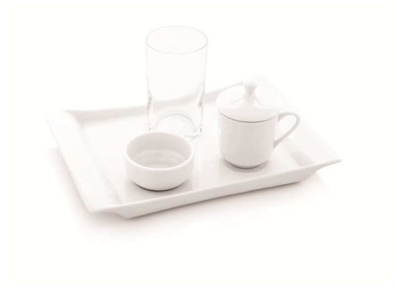 Milano Otel-23X17 Cm Kahve Tepsisi