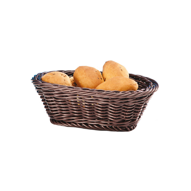 Mini Oval Plastik Ekmek Sepeti(Açık-Koyu)