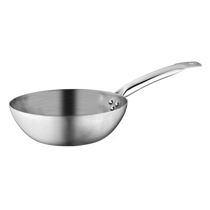 Multi Metal Çelik Wok Tava