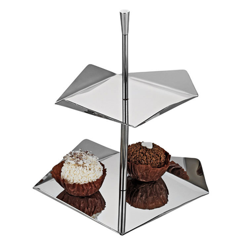 2 Katlı Kare İkramlık Stand