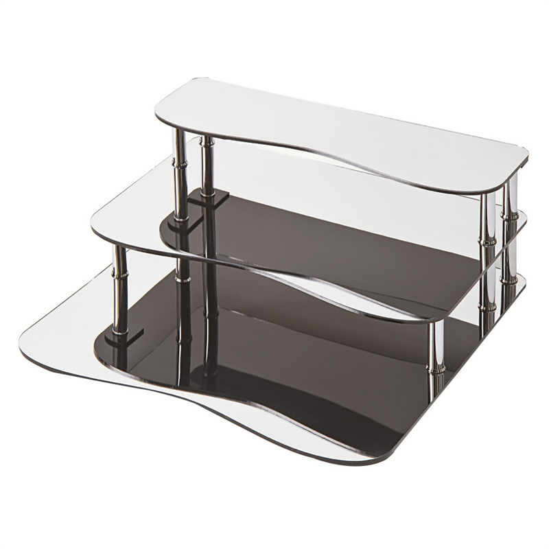 3 Basamaklı Teşhir Standı -Aynalı