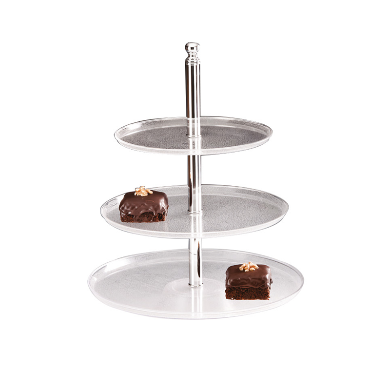 3 Katlı Pasta Meyva Standı Polycarbonat