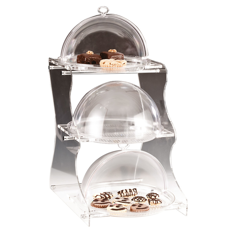 3 Katlı Pc.Yuvarlak Rolltop Kapaklı Teşhir