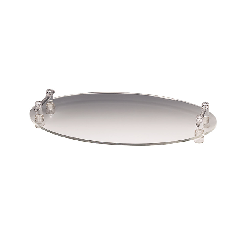 60X40 Akrilik, Kulplu Teşhir Standı/Oval