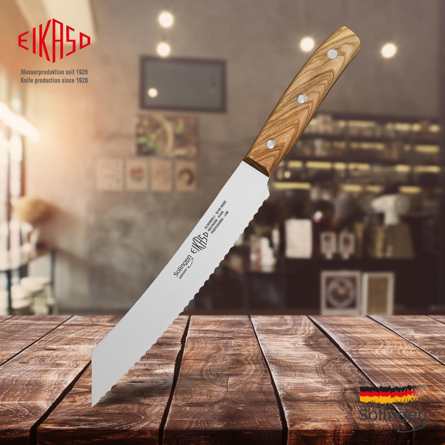 Eikaso-Solingen Tırtıklı Ekmek Bıçak 21 cm