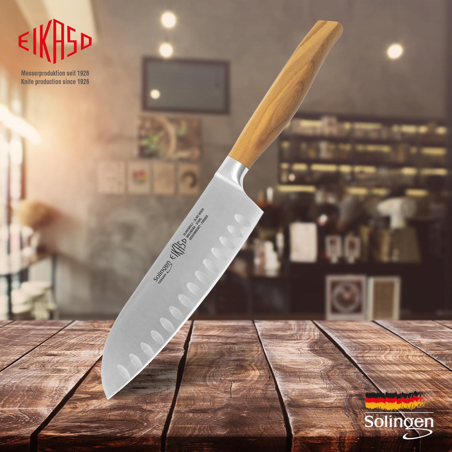 Eikaso-Solingen Santoku Bıçak Oluklu 16 cm
